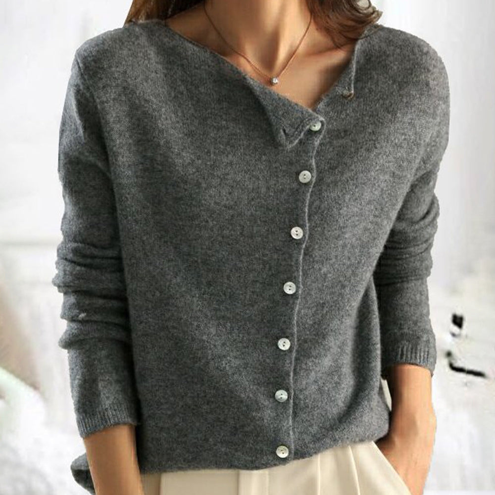 Dorthea™ | Soft cardigan with stylish button closure