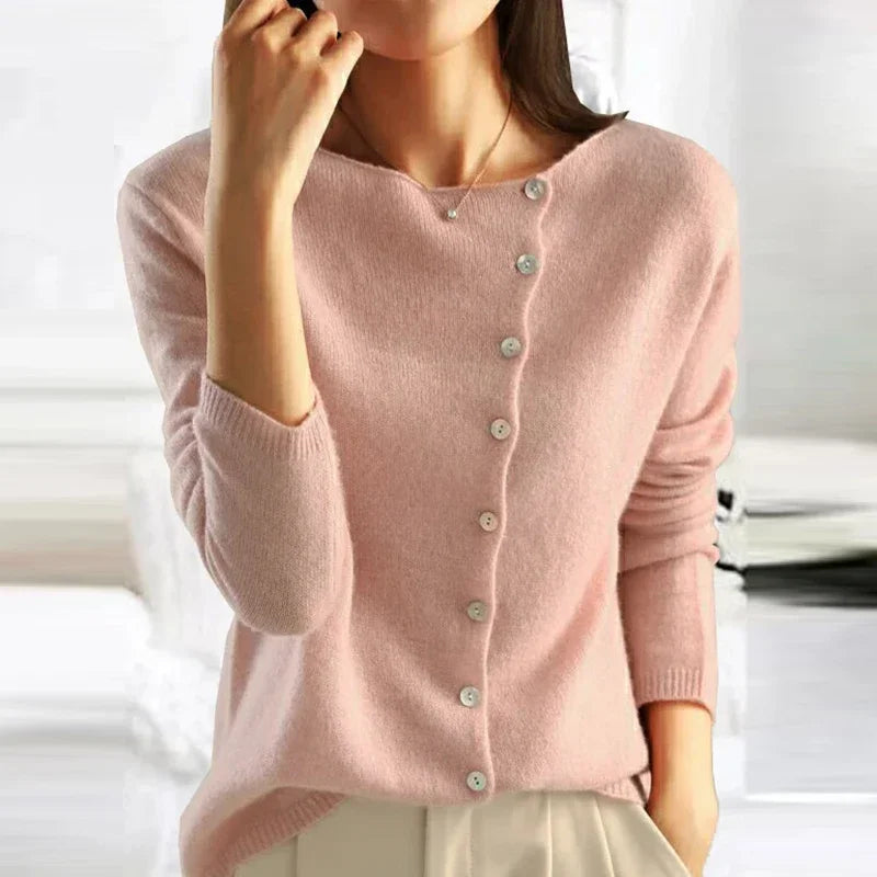 Dorthea™ | Soft cardigan with stylish button closure