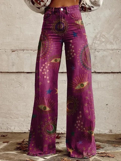 Luna | Cosmic Vision Wide-Leg Pants