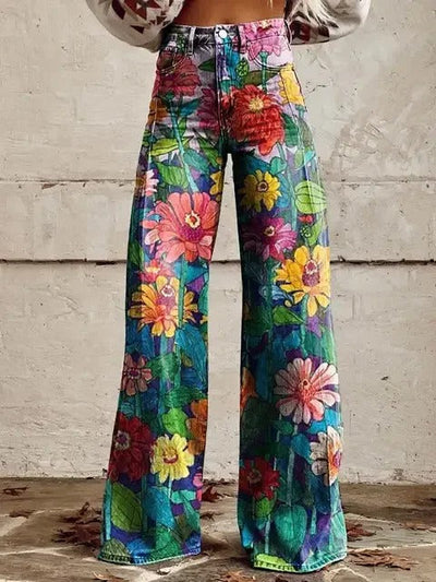 Liora | Floral Wide-Leg Pants