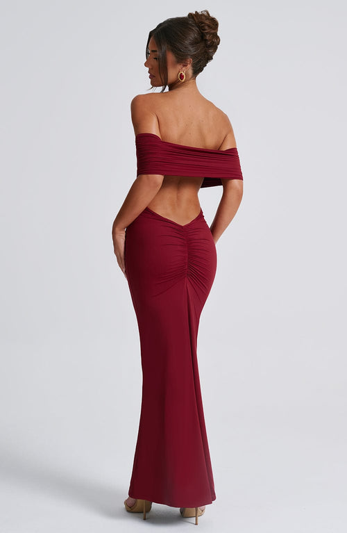 Belinda | Maxi Dress - Burgundy