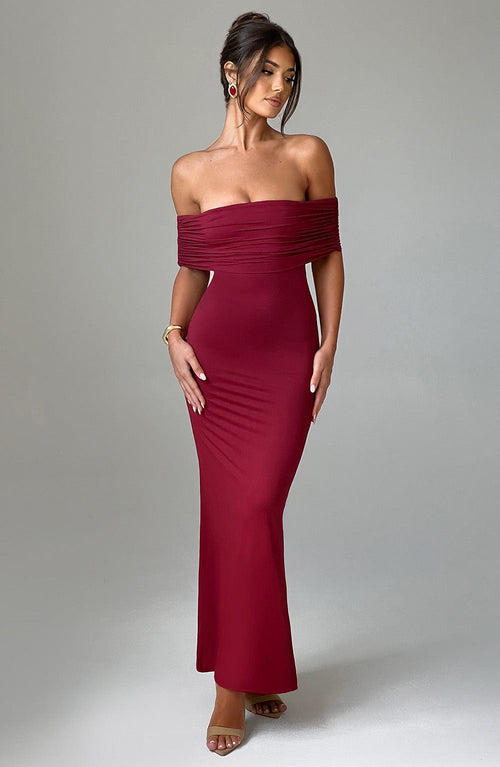 Belinda | Maxi Dress - Burgundy