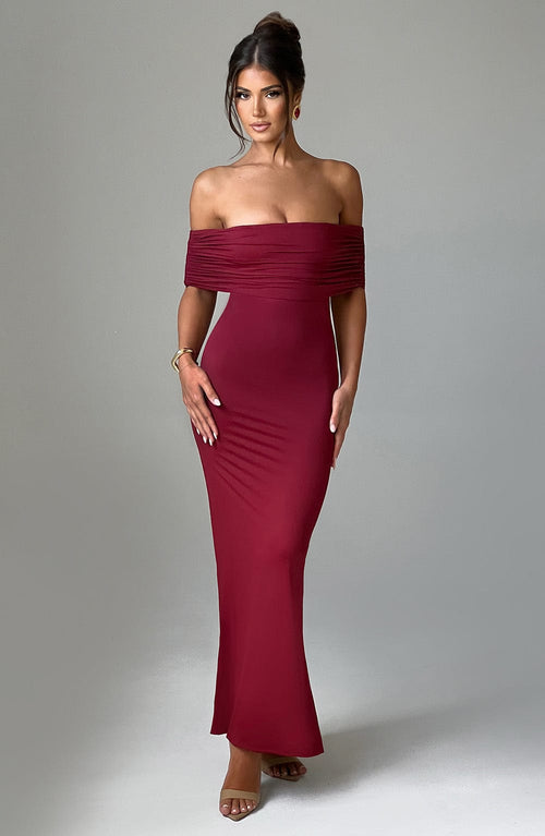 Belinda | Maxi Dress - Burgundy