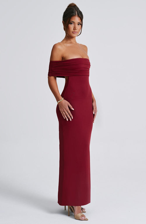 Belinda | Maxi Dress - Burgundy