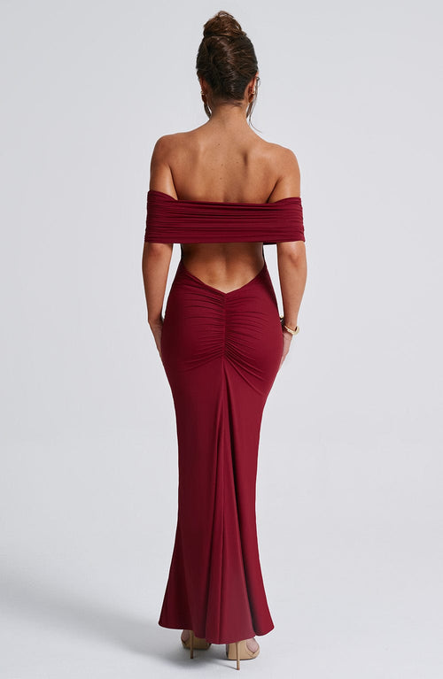 Belinda | Maxi Dress - Burgundy