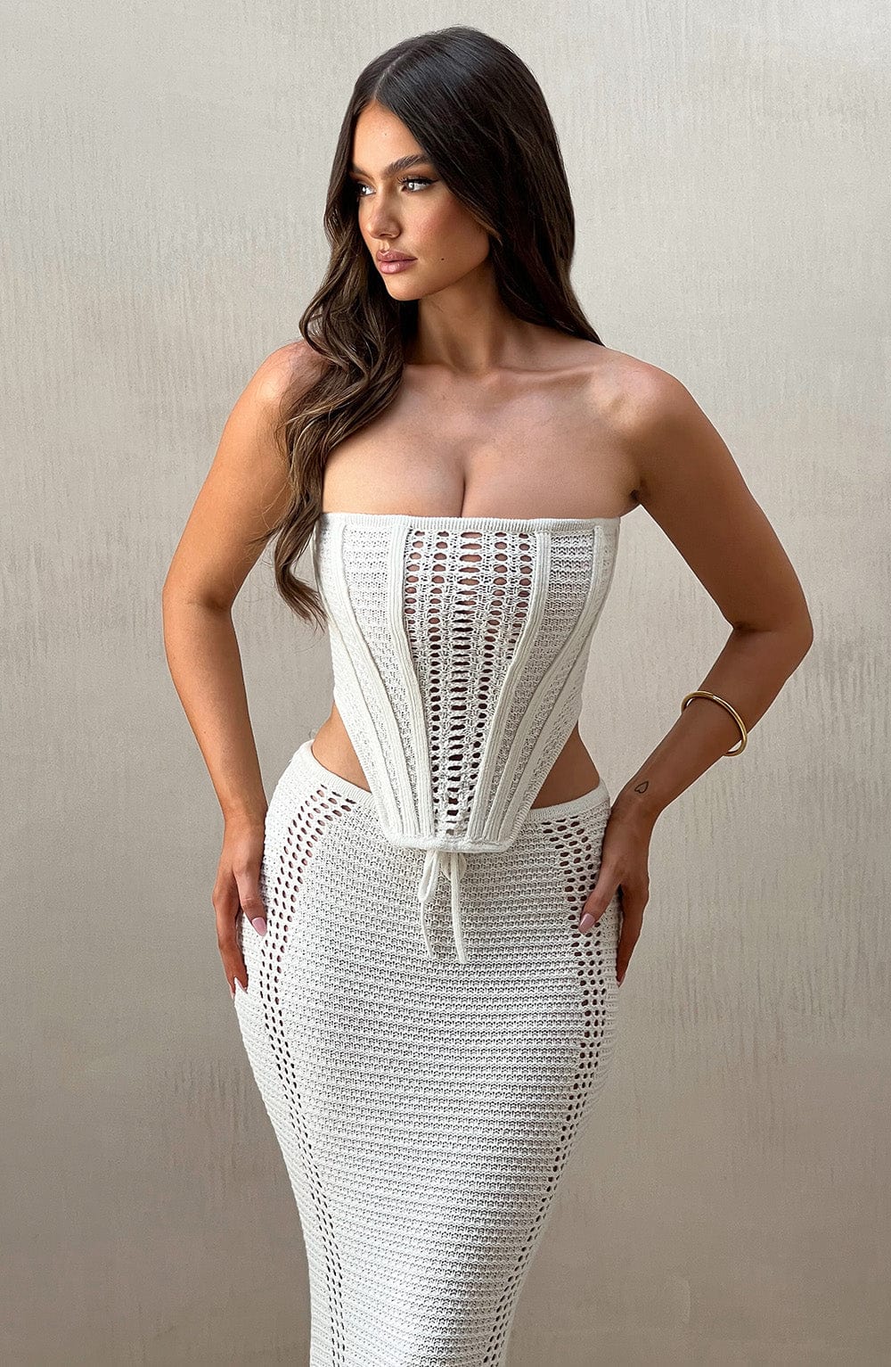 Carly | Corset - White