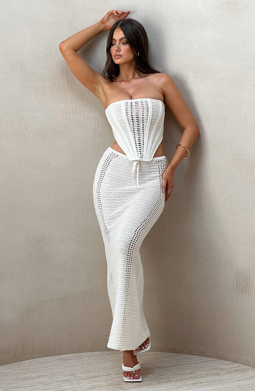 Carly | Corset - White