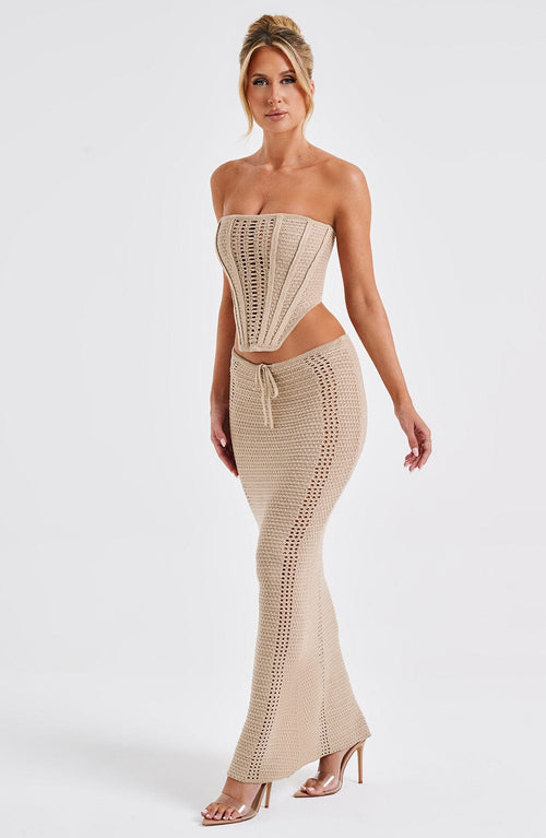 Chayenne | Maxi Skirt - Beige