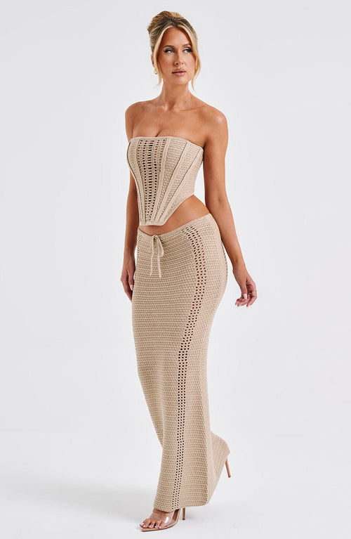 Chayenne | Maxi Skirt - Beige