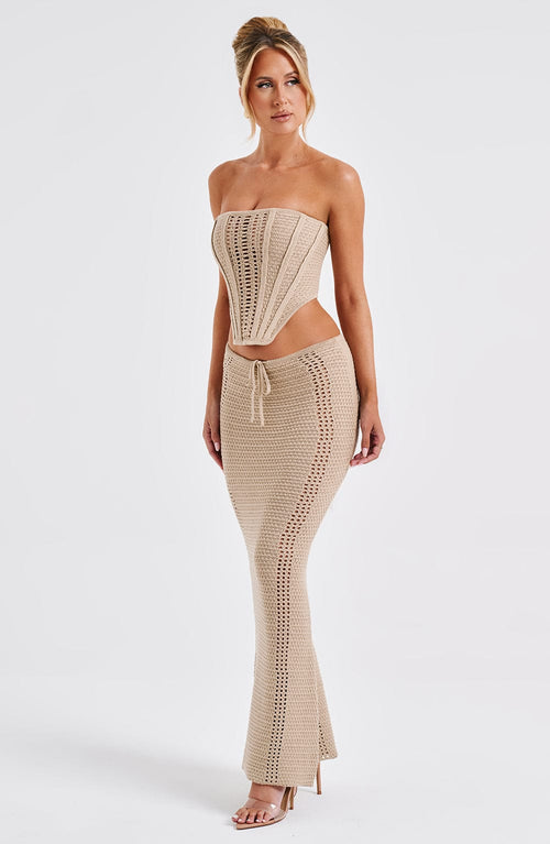 Chayenne | Maxi Skirt - Beige