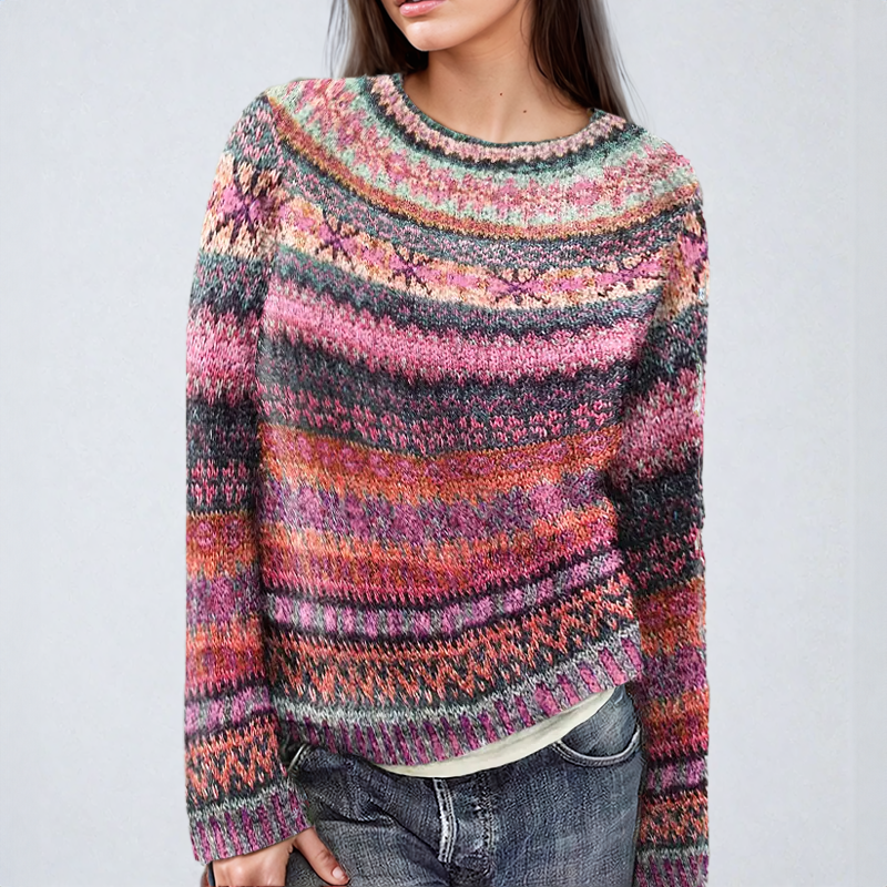 Patti™ | Colorful Striped Knitted Sweater