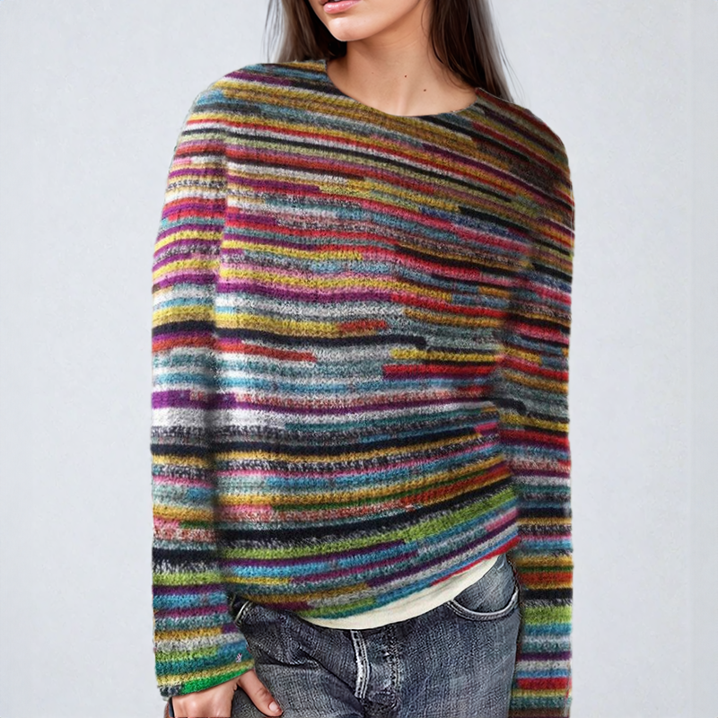 Patti™ | Colorful Striped Knitted Sweater