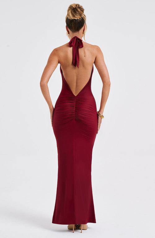 Harmonia | Maxi Jurk - Bordeaux