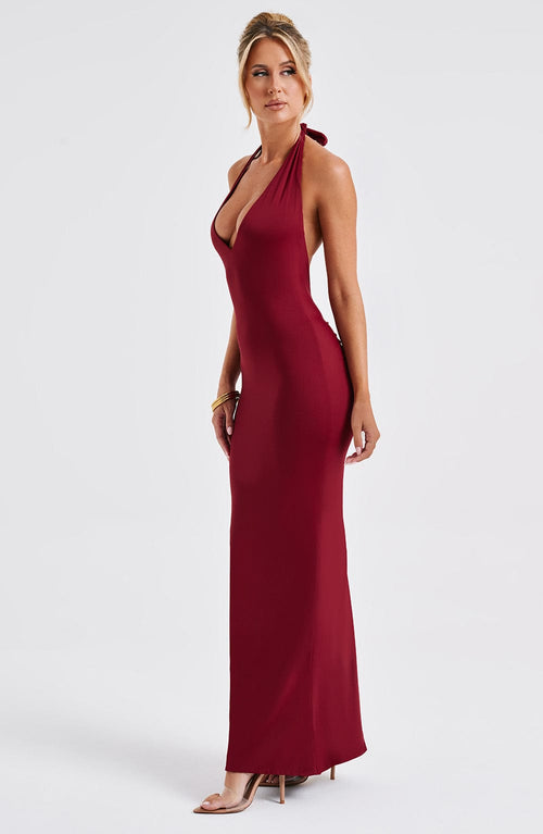 Harmonia | Maxi Jurk - Bordeaux