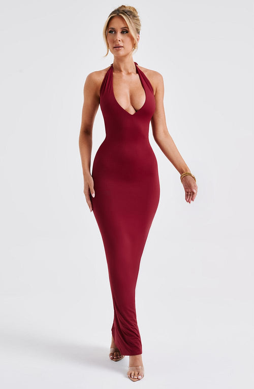 Harmonia | Maxi Jurk - Bordeaux