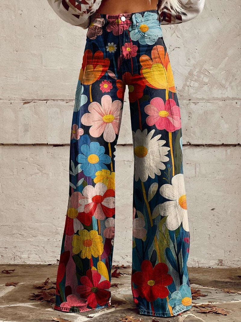 Lily | Wide Floral Pants