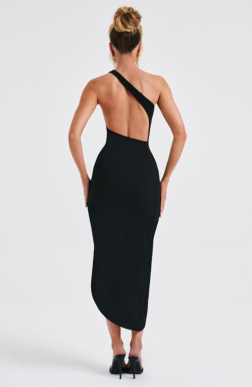 Saffira | Midi Dress - Black