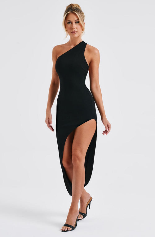 Saffira | Midi Dress - Black