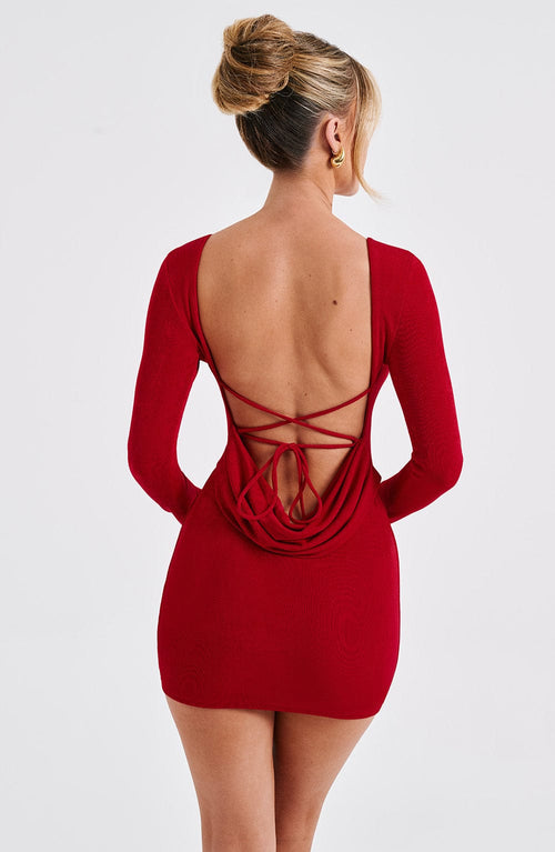 Una | Mini Dress - Red