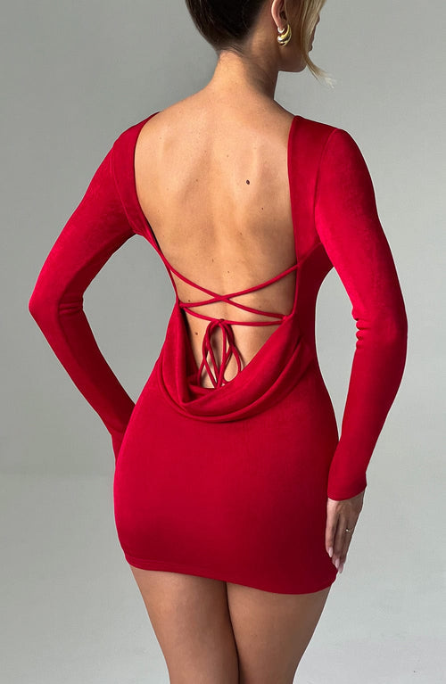 Una | Mini Dress - Red