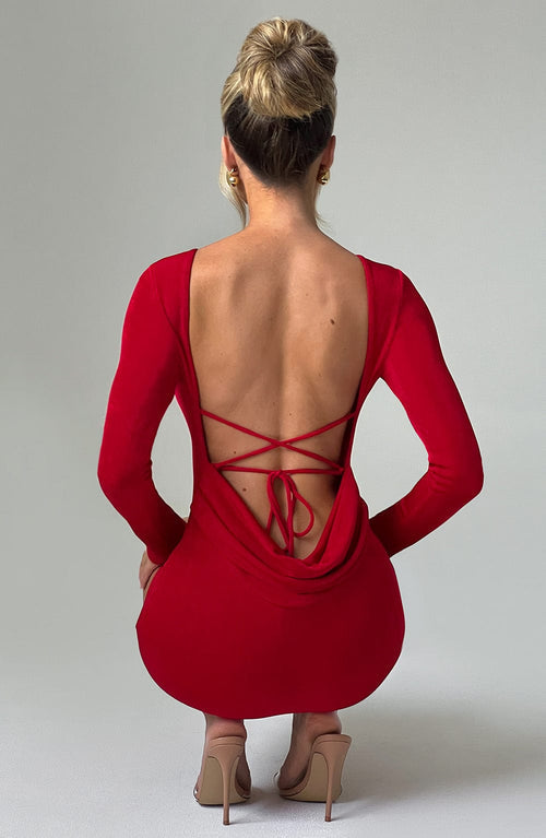 Una | Mini Dress - Red