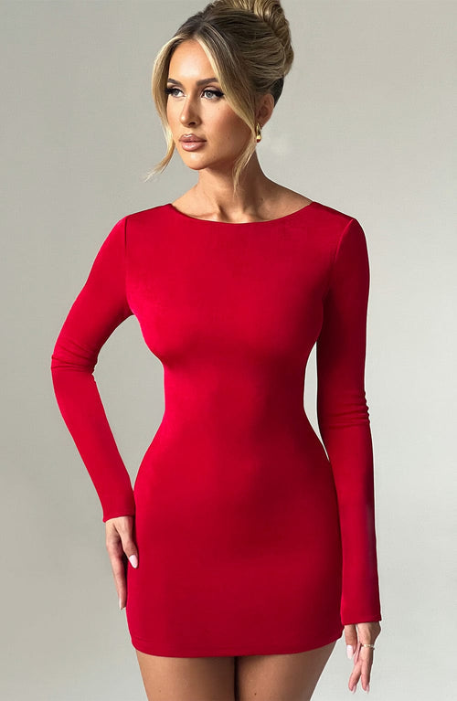 Una | Mini Dress - Red