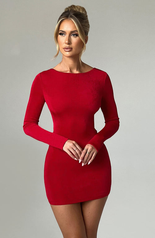 Una | Mini Dress - Red