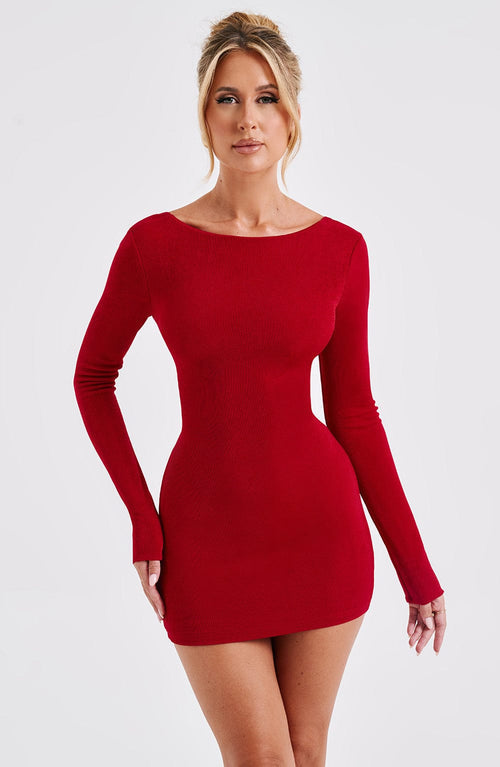 Una | Mini Dress - Red