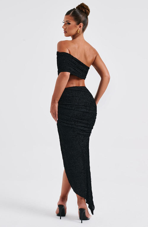 Zina | Midi Skirt - Black