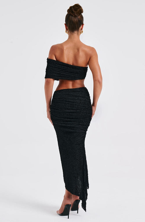 Zina | Midi Skirt - Black