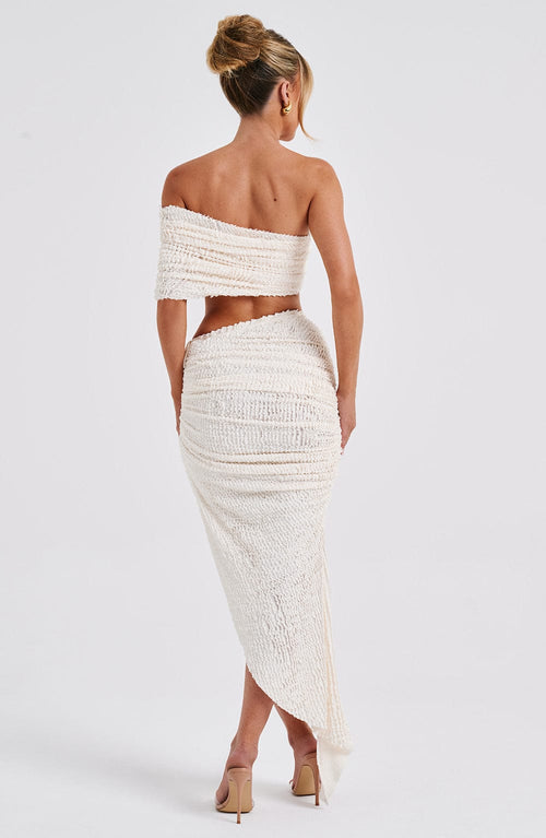 Zina | Midi Skirt - Ivory