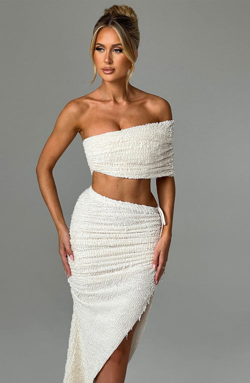 Zina | Midi Skirt - Ivory